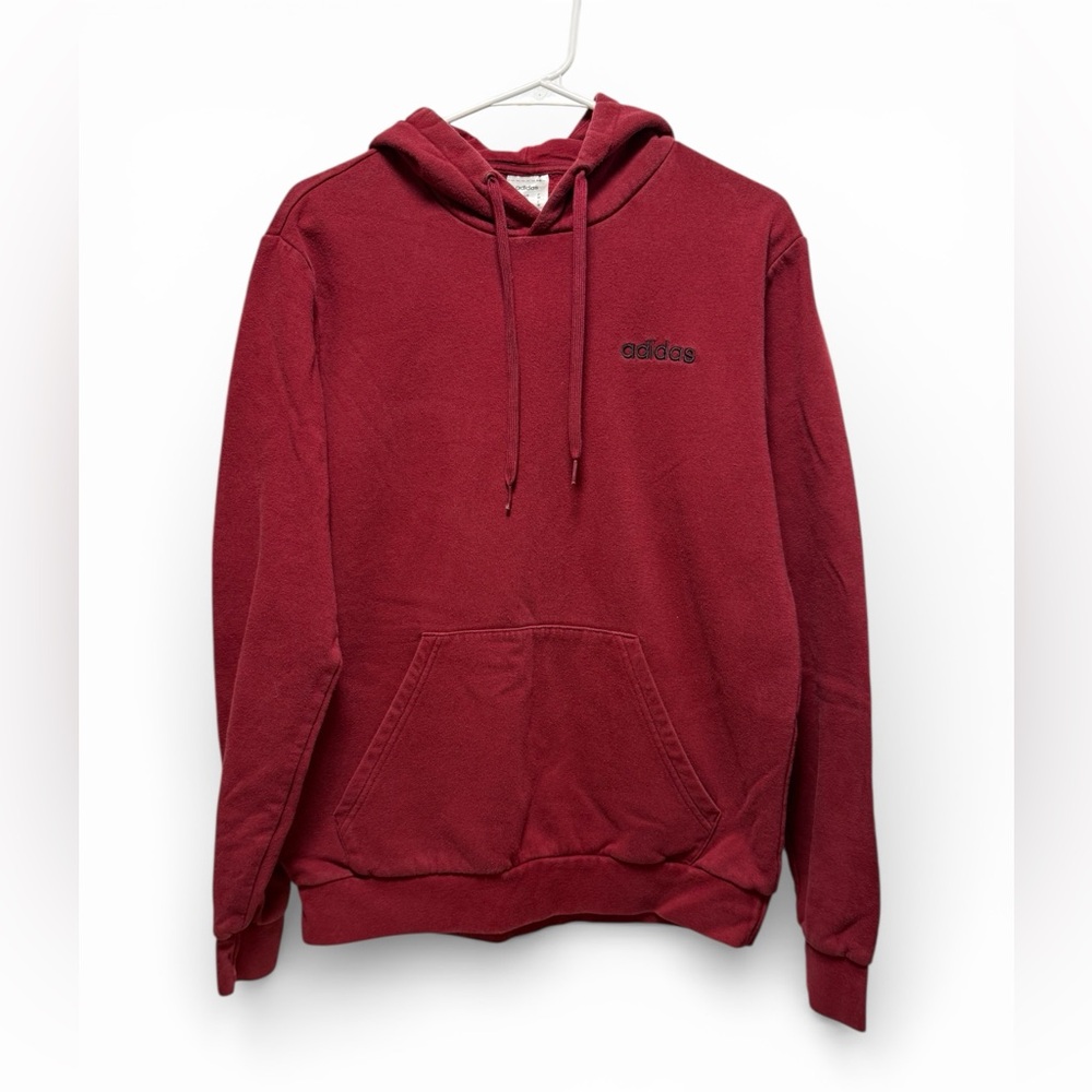 Adidas Men's Burgundy Hoodie